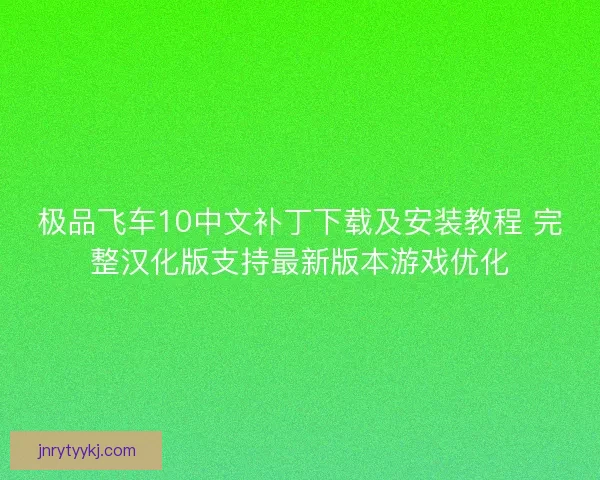 极品飞车10中文补丁下载及安装教程 完整汉化版支持最新版本游戏优化 极品飞车10中文补丁下载及安装教程 完整汉化版支持最新版本游戏优化