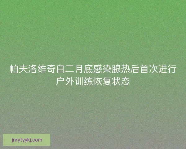 帕夫洛维奇自二月底感染腺热后首次进行户外训练恢复状态 帕夫洛维奇自二月底感染腺热后首次进行户外训练恢复状态